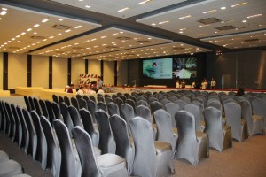 The Yas Marina Media Center ready for the F1 in Schools UAE Nationals 2013.